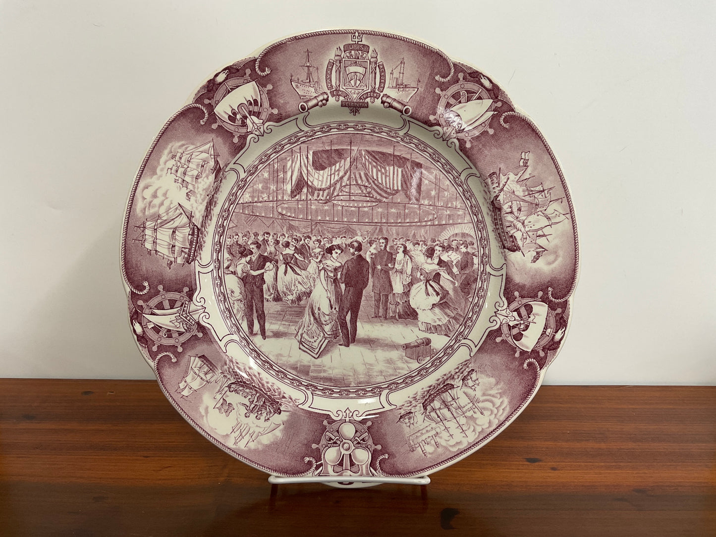 Wedgewood U.S. Naval Academy Plate-Mulberry