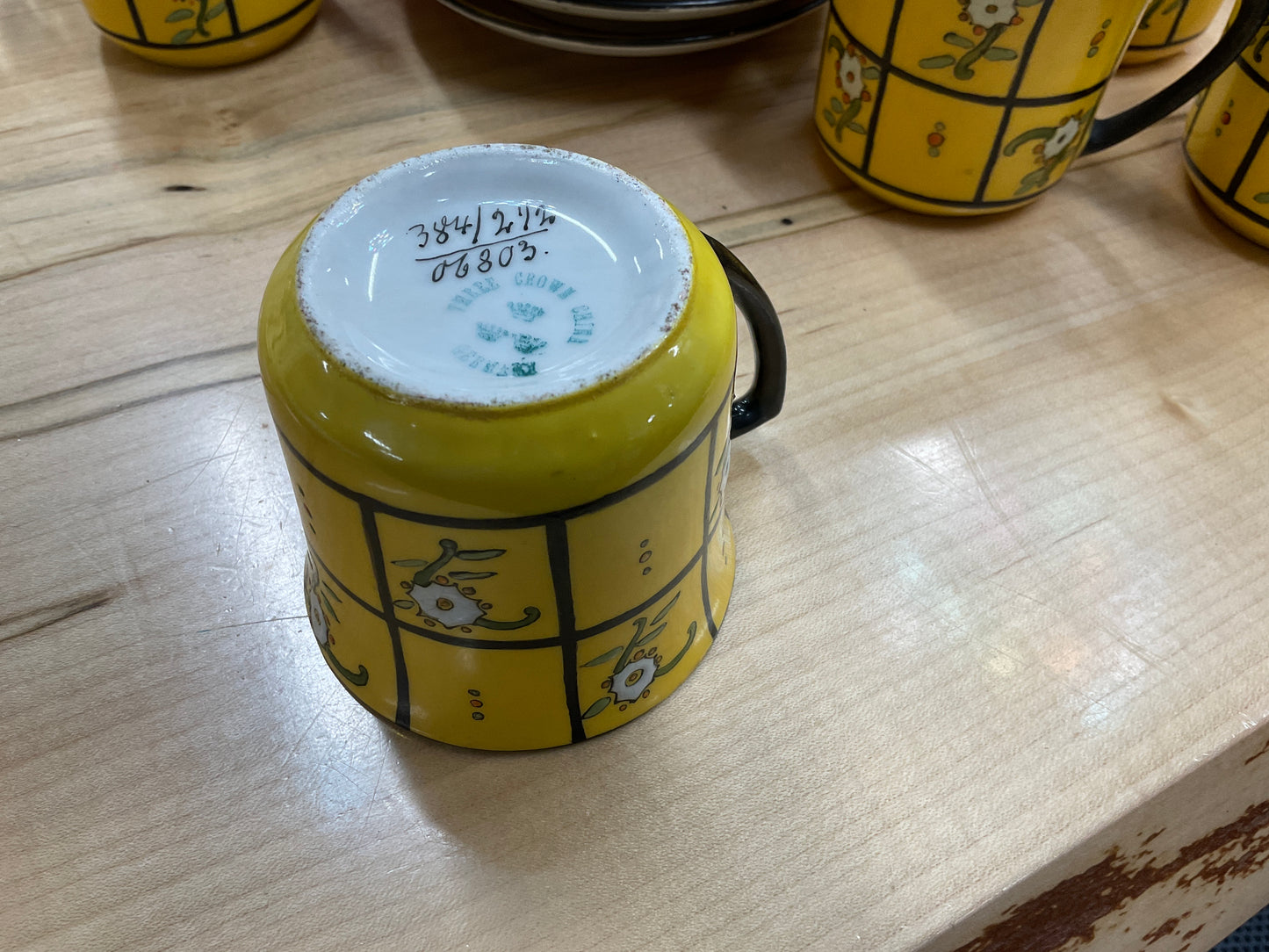 Antique Yellow Tea Set — Made in Germany