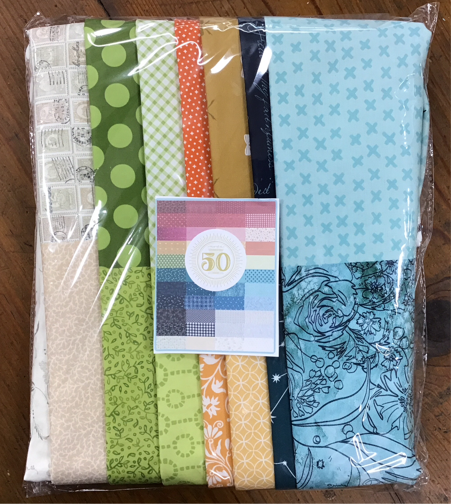 Four 1-yd Cut of 50 Years of Moda