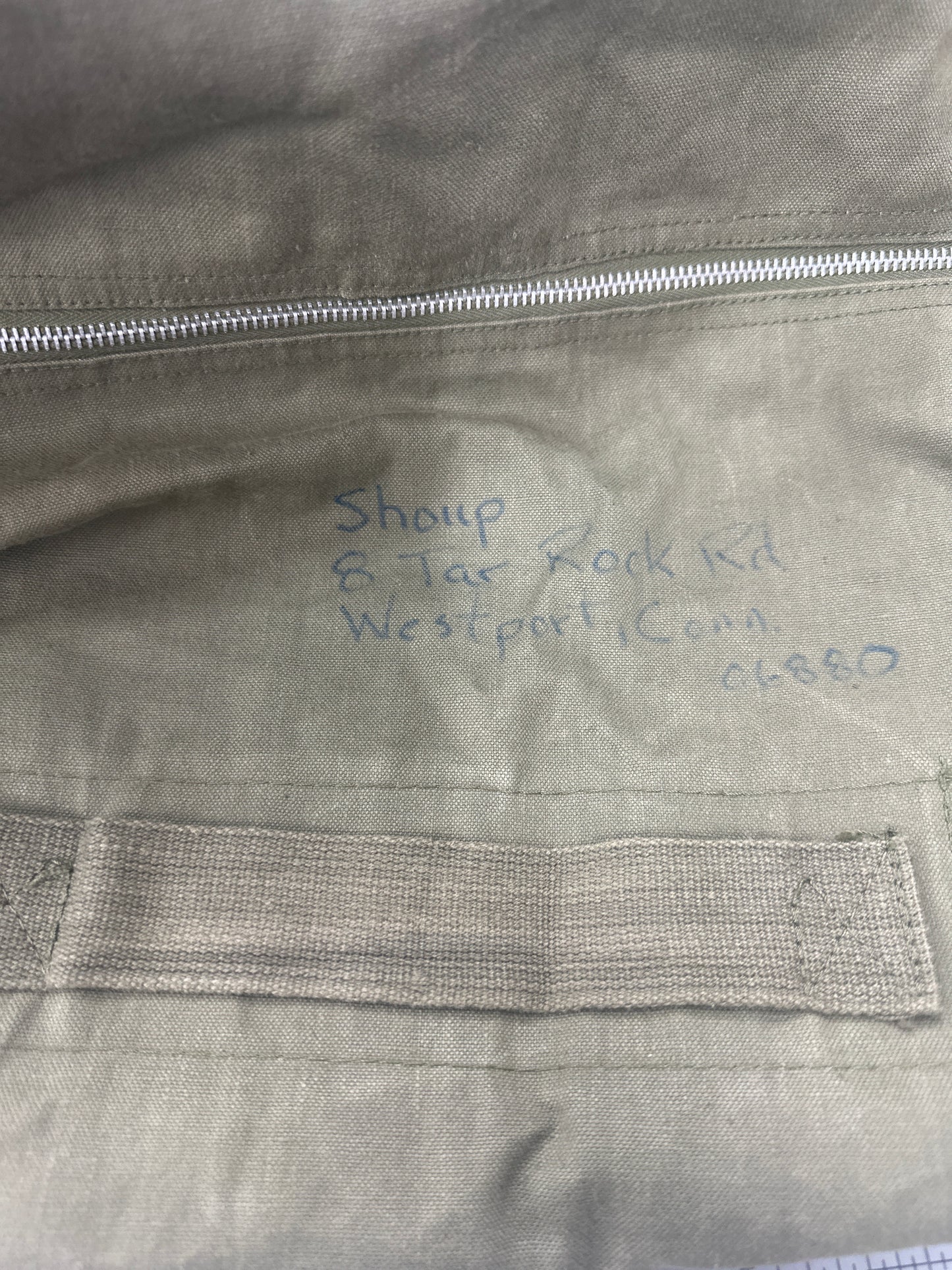 Vintage made in Japan military duffle bag