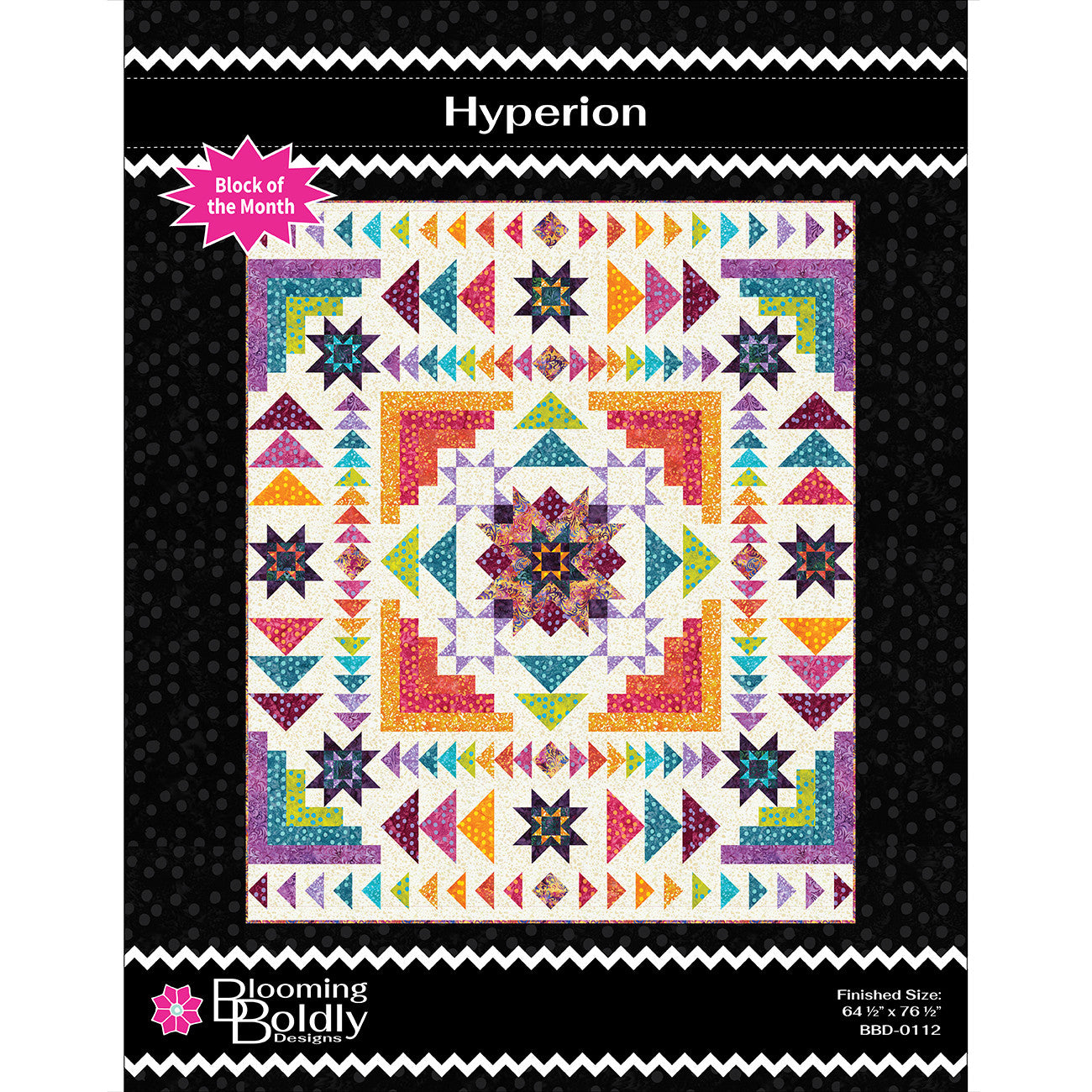 Hyperion Quilt Pattern by Blooming Boldly Designs