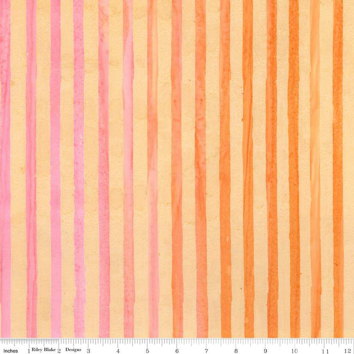 Expressions Batiks Elementals Get in Line Coral Fiesta