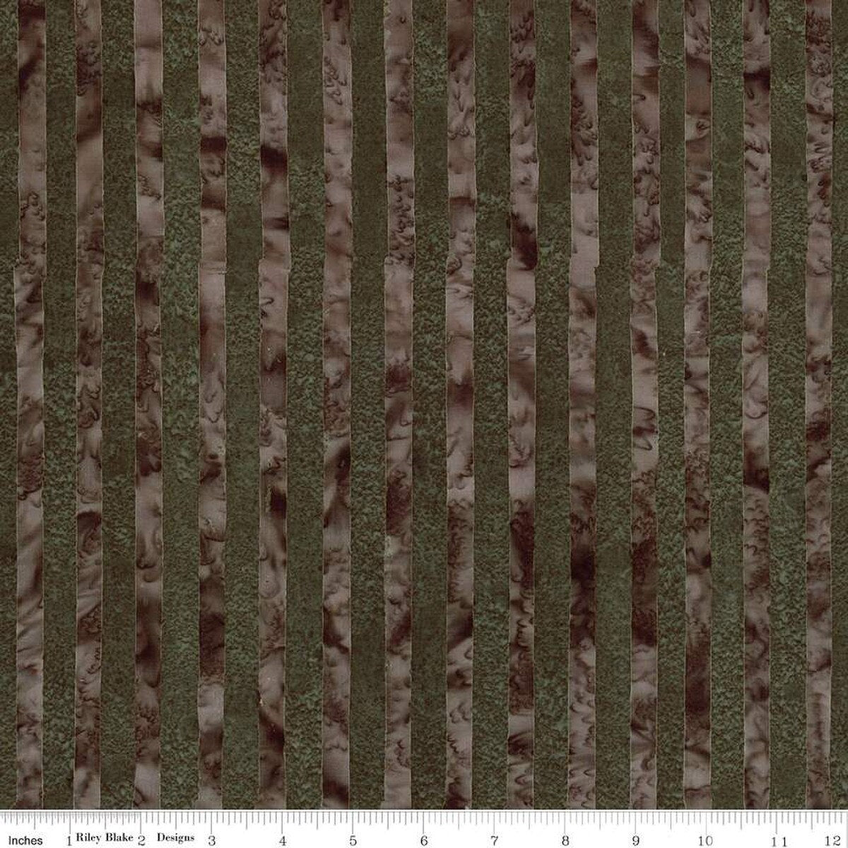 Expressions Batiks Elementals Get in Line Dark Vintage Green