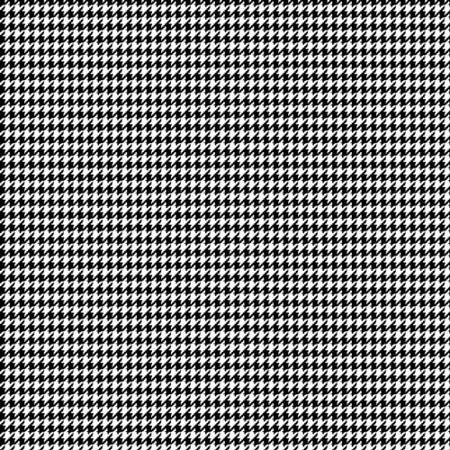 Black/White Houndstooth Flannel