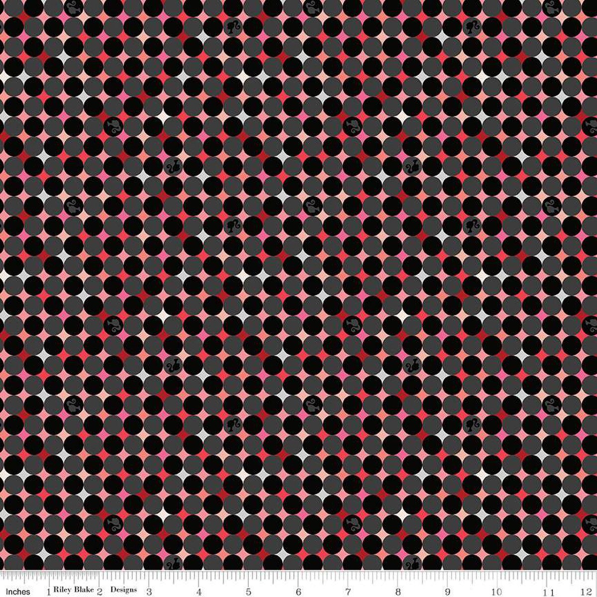 Barbie™ Vintage Sparkle Dots Black