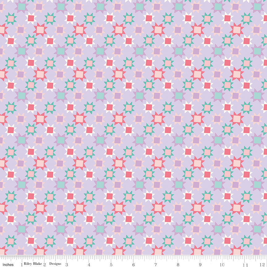 Patchwork Stars PURPLE