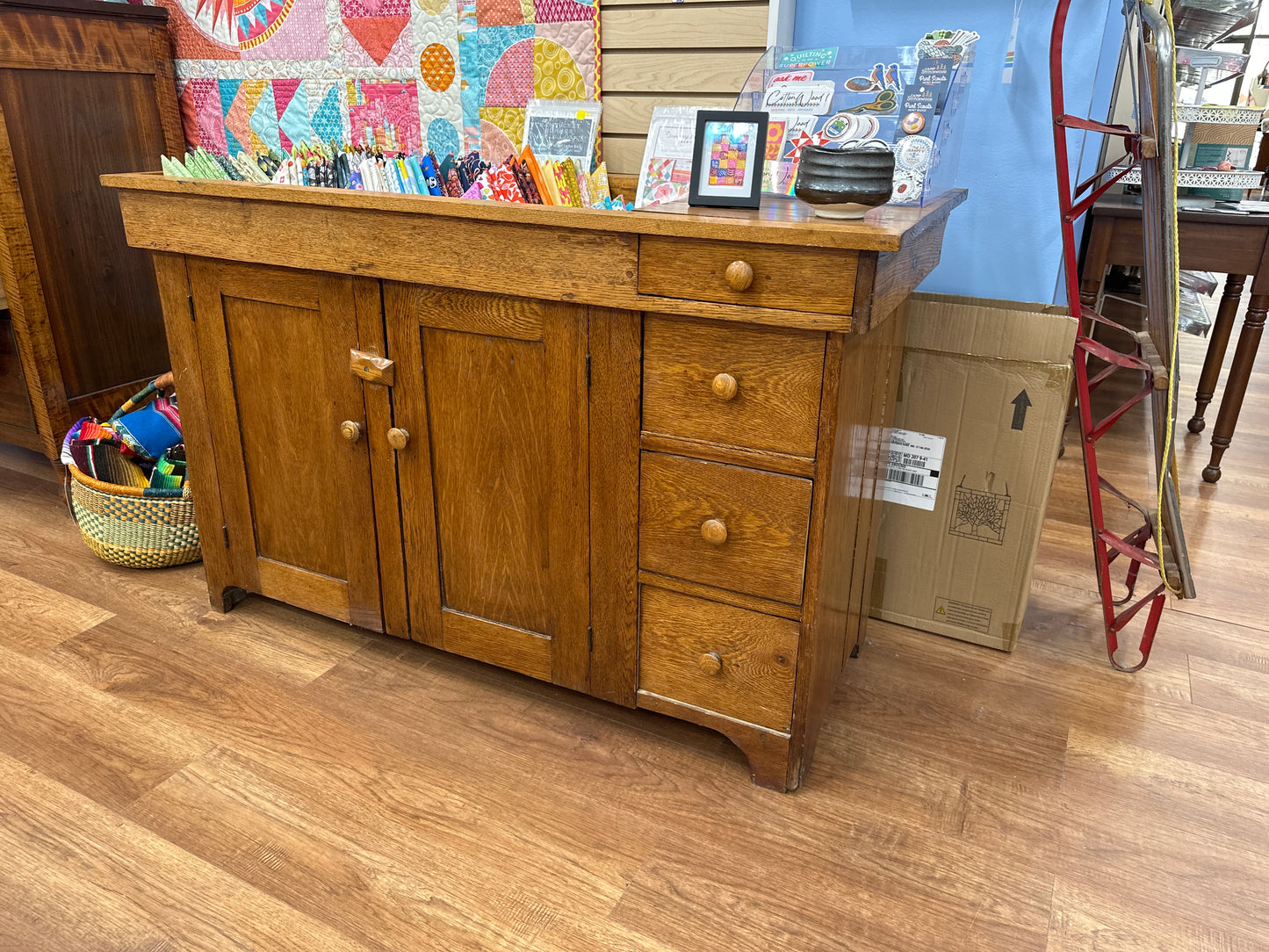 Antique Oak Dry Sink