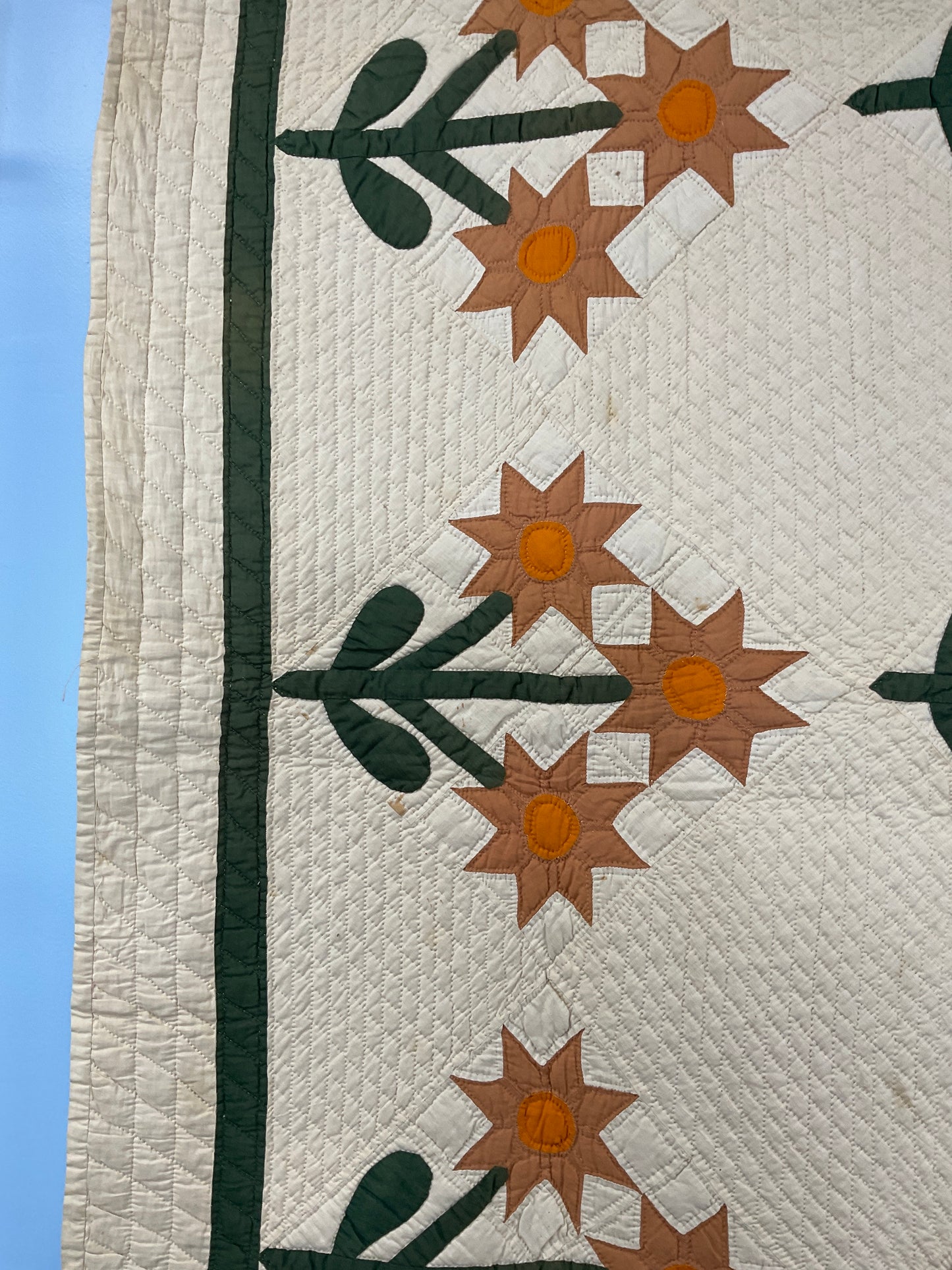 Award winning applique quilt 84” x 60”