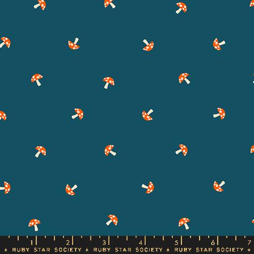Carousel - Tiny Mushrooms (Dk Blue)