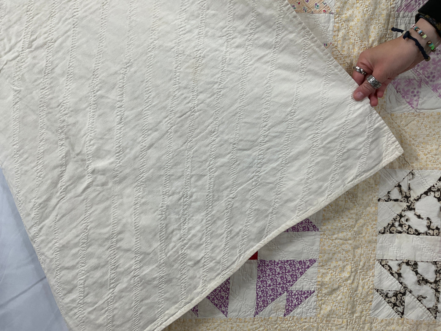 Antique Modified Shoefly Quilt
