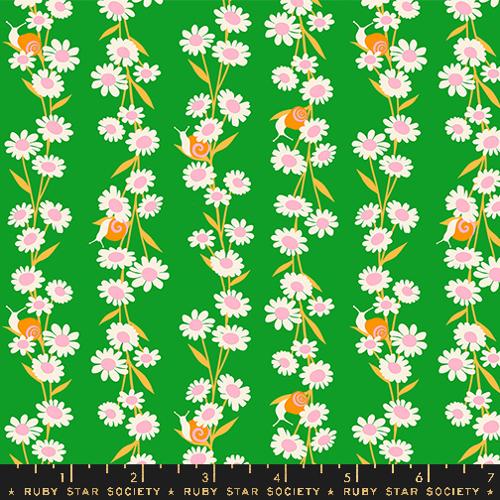 Carousel - Daisy Chain Floral Snail (Verdant)