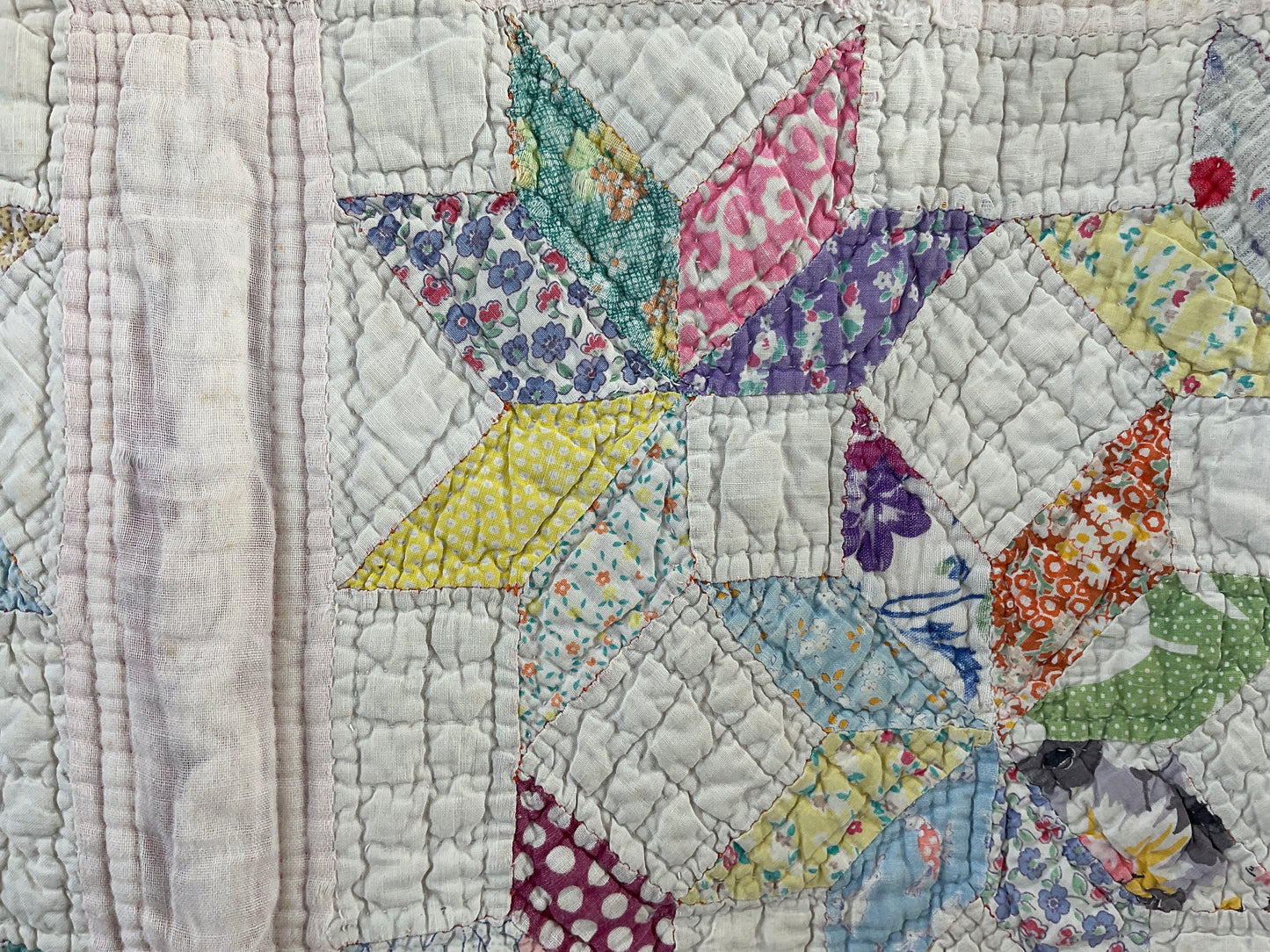 Antique Lemoyne Star 1930s quilt