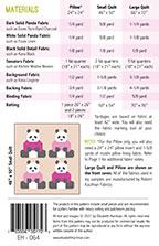 Pandas in Sweaters Quilt Pattern