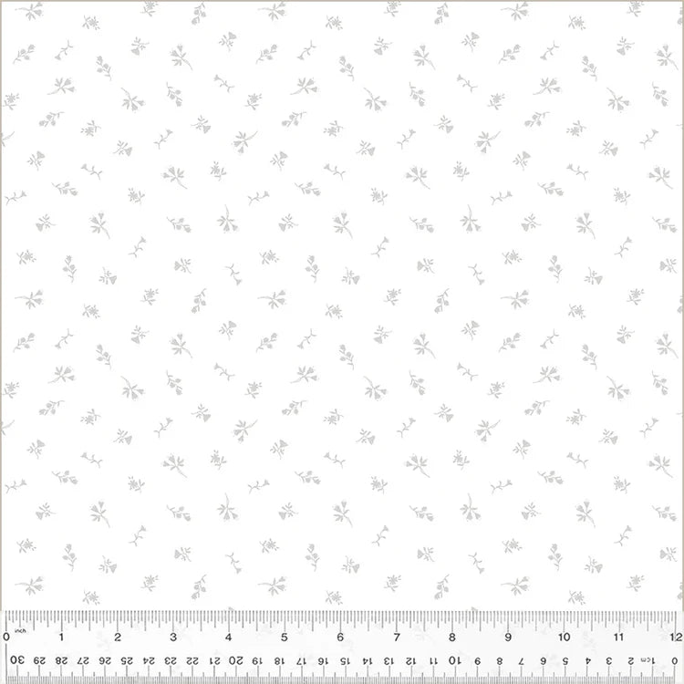 Floral Spritz-White on White