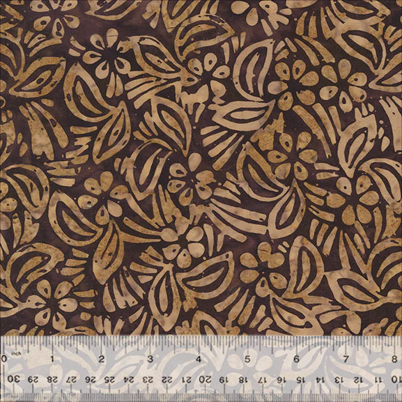 BATIK-Hibiscus (Mocha)