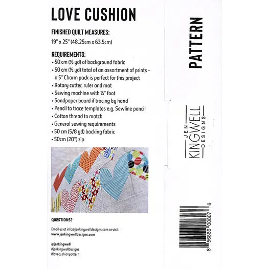 Love Cushion by Jen Kingwell
