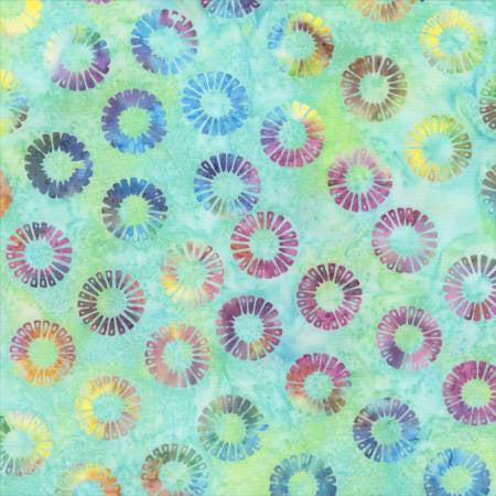 Spearmint Petal Wheels Batik