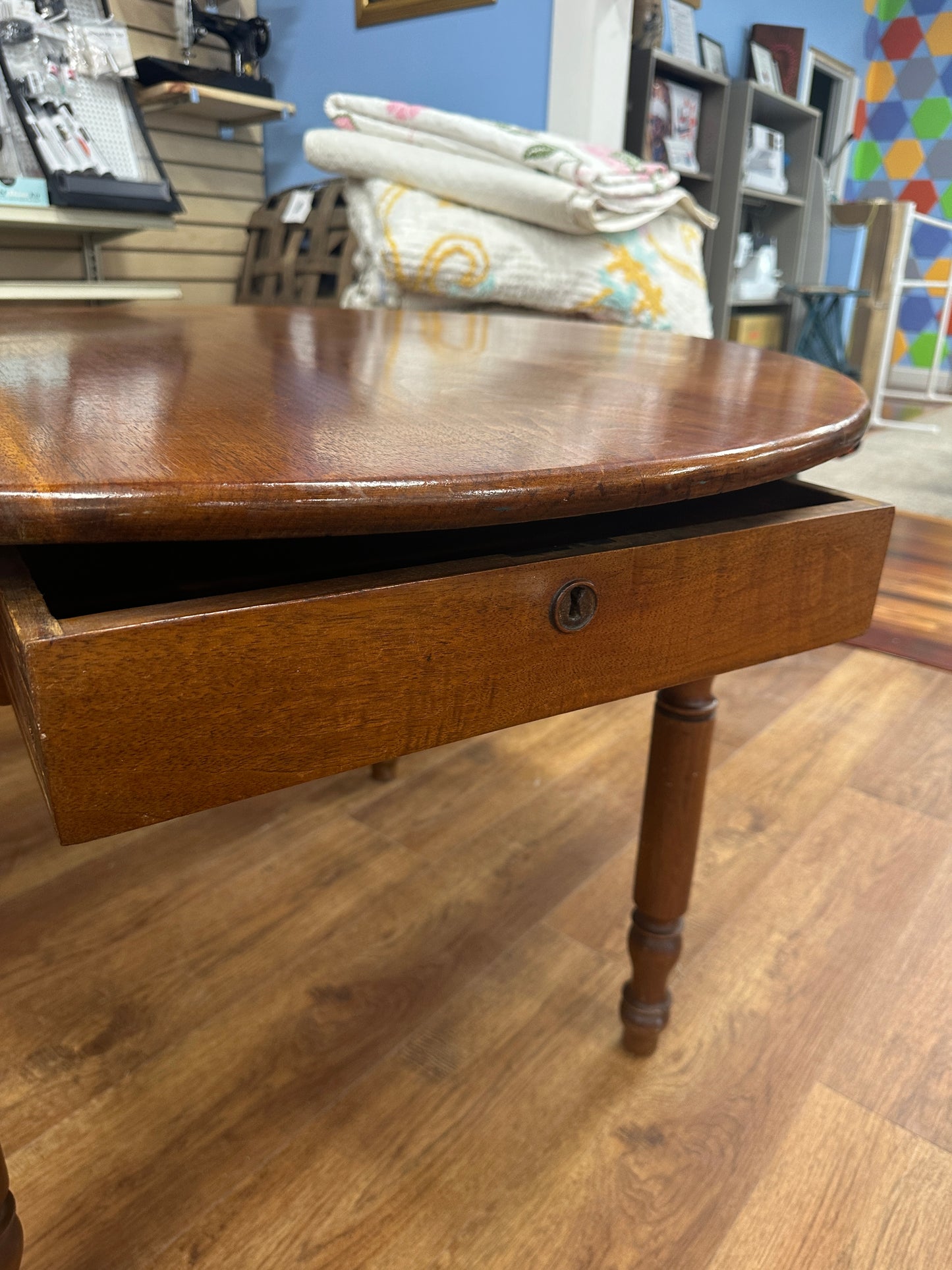 Antique Refinished Round Table