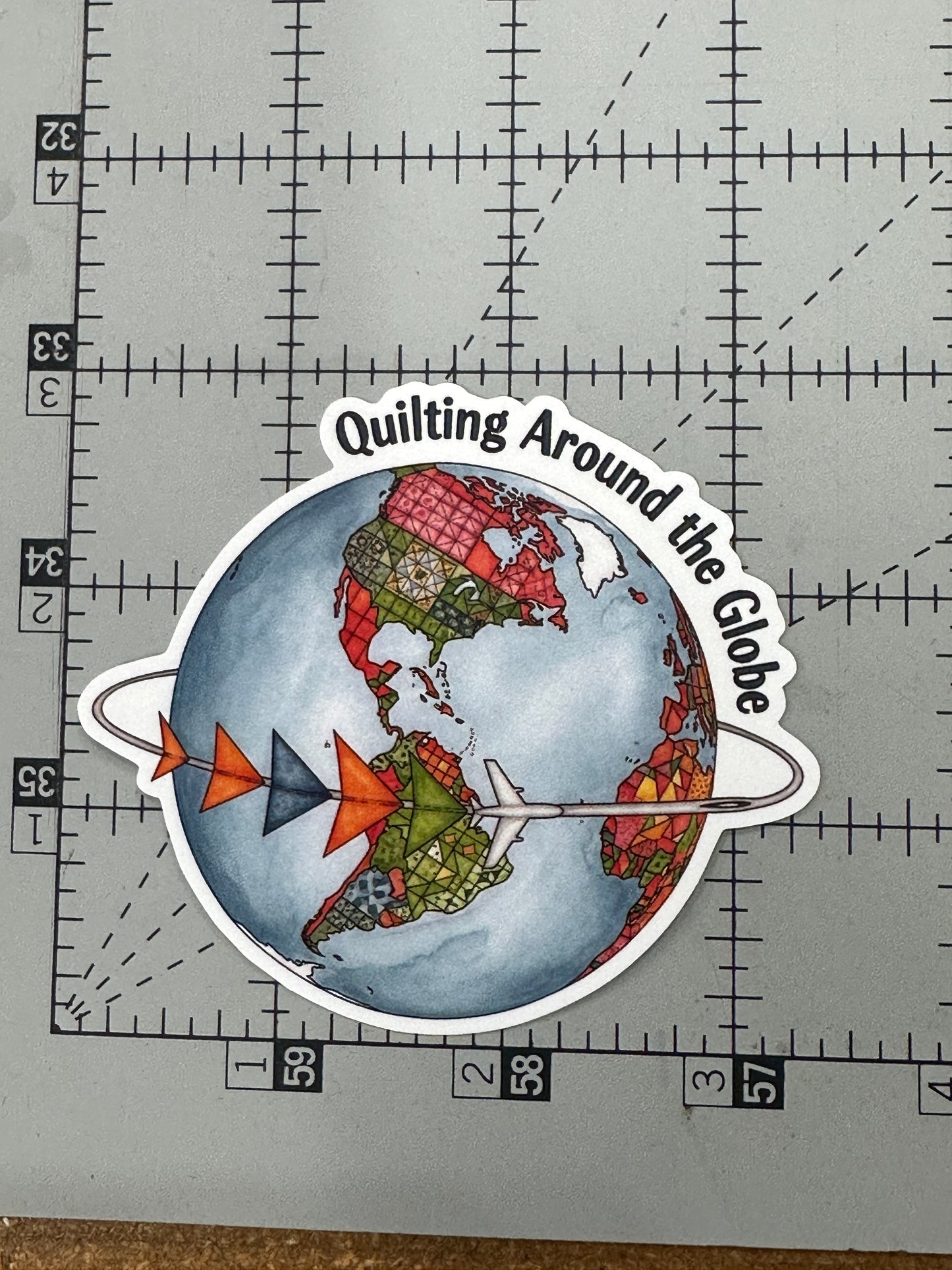 CW Stickers - US Map and Globe
