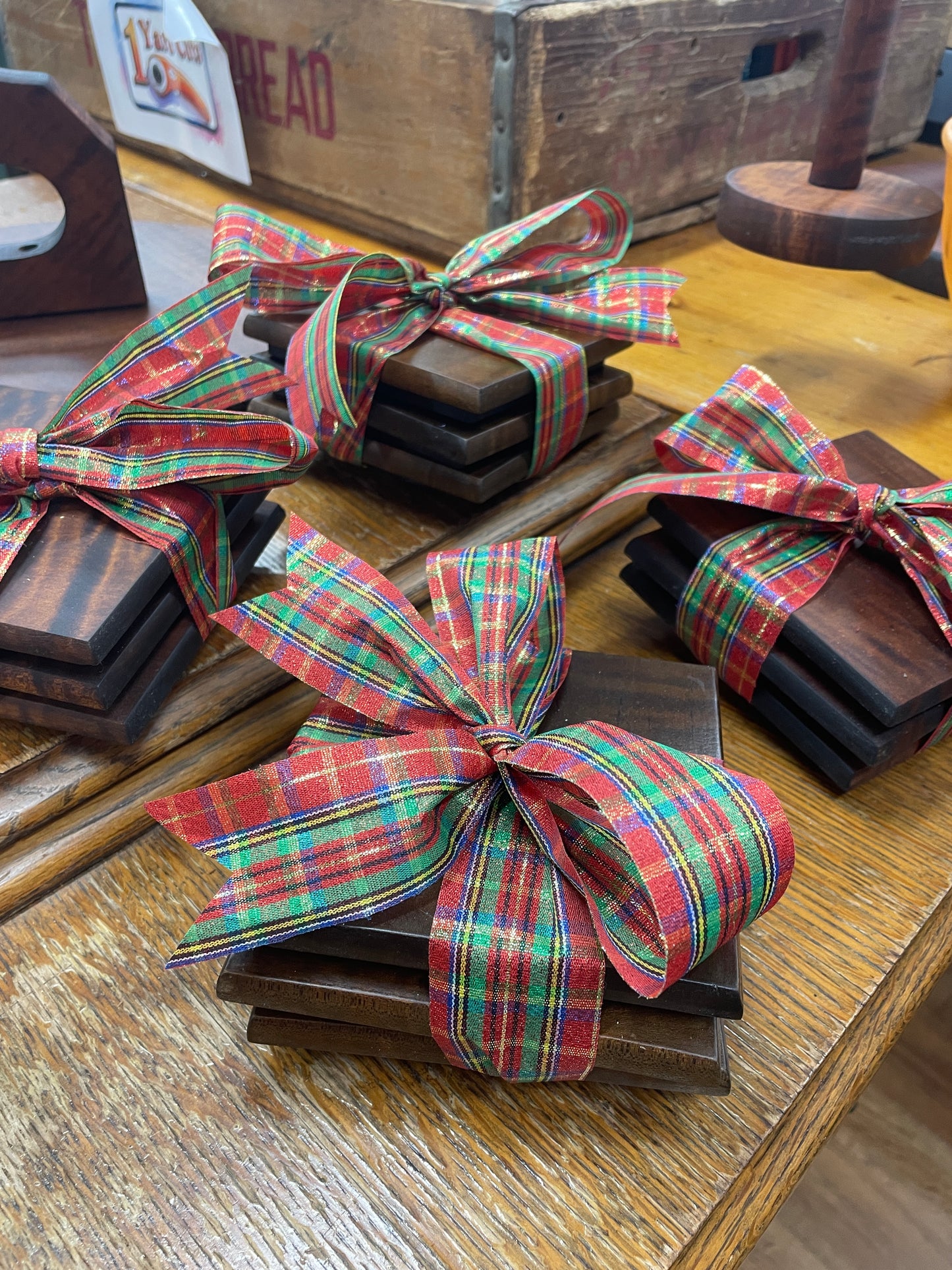 Custom Figured Maple Coasters