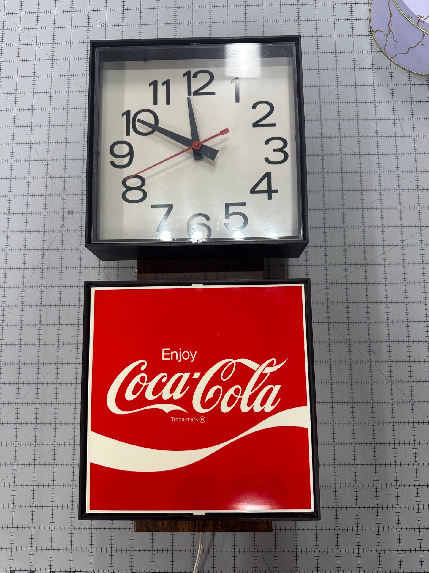 Vintage Coca Cola Advertising Clock