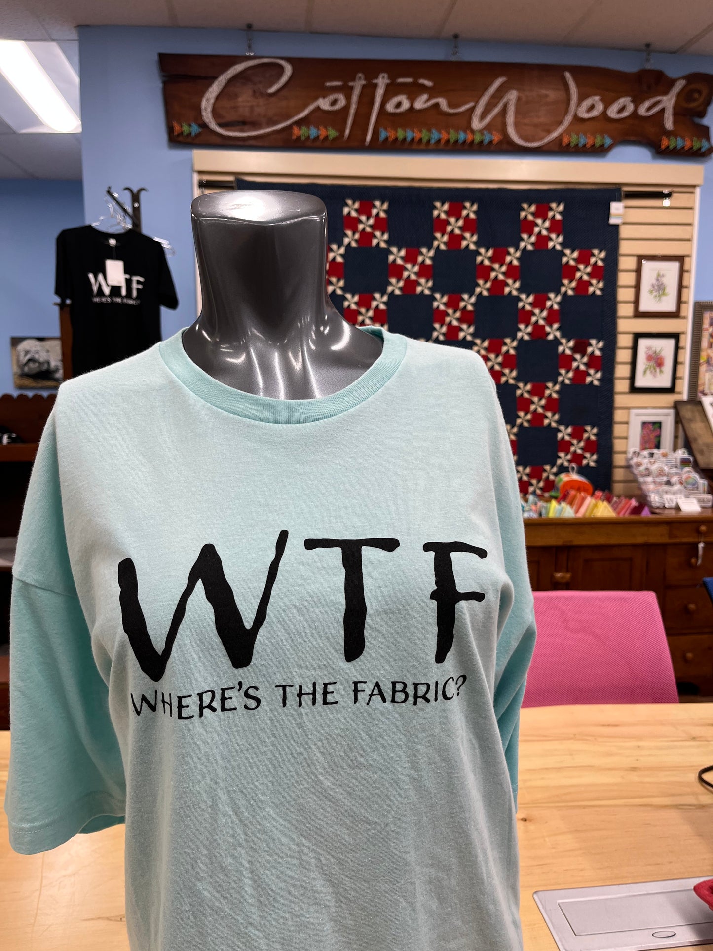 Cottonwood Tshirt Crewneck (Turquoise WTF)