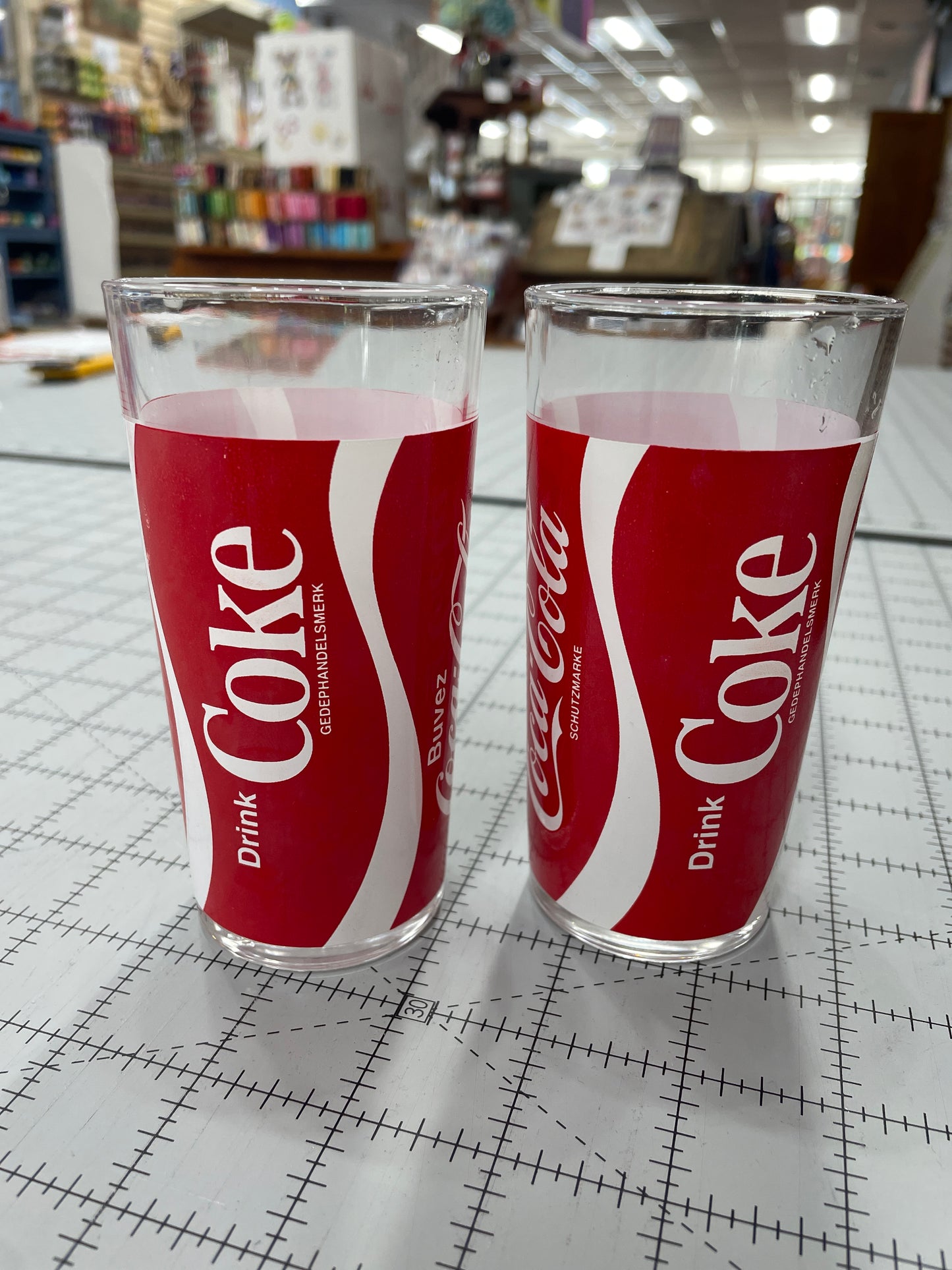 Vintage Italian Coca Cola Glass