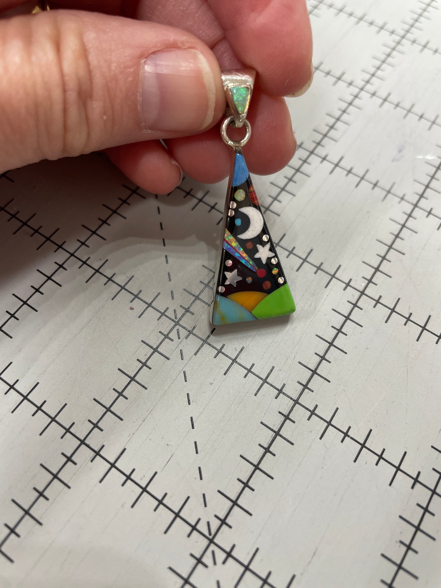 Night Sky Trianlge Pendant