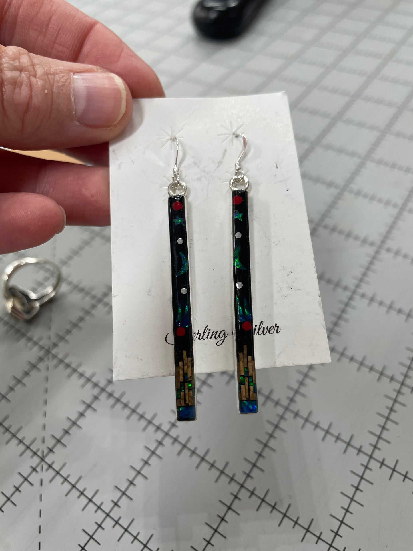 Night Sky Dangle Earrings
