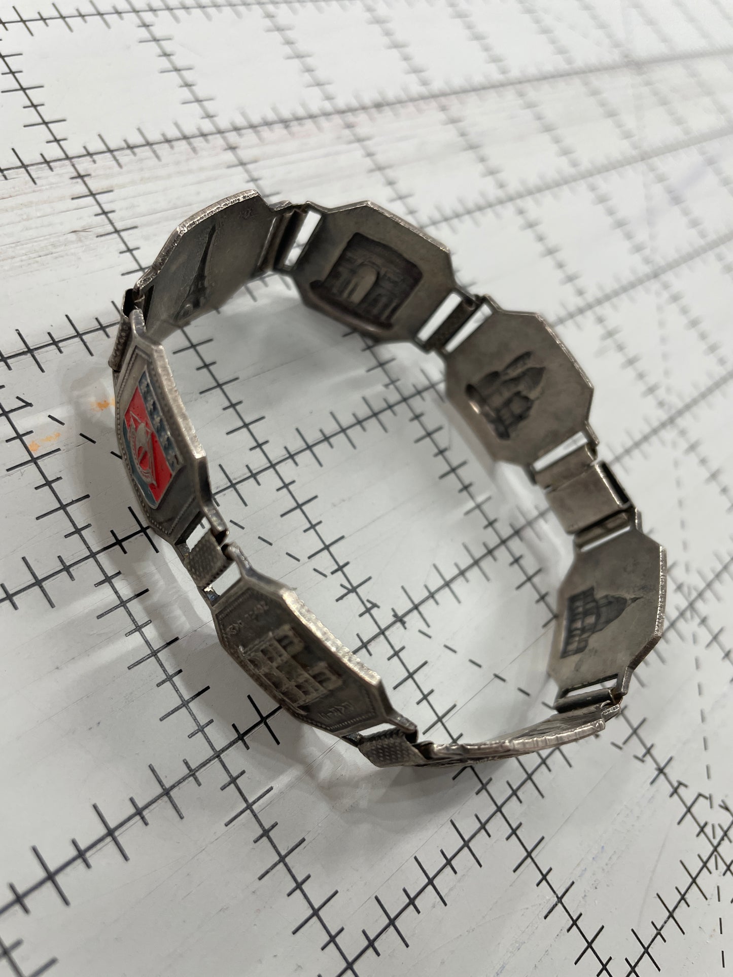 Circle in a Circle Enamel Ring