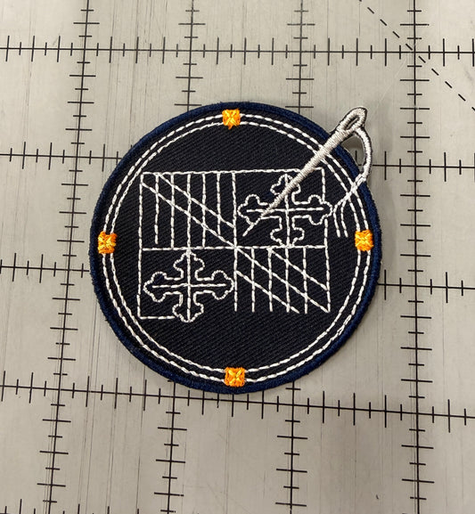 Maryland Flag Sashiko Patch
