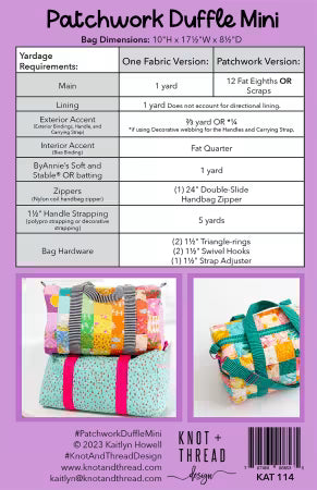 Patchwork Duffle - 2nd Edition - Mini
