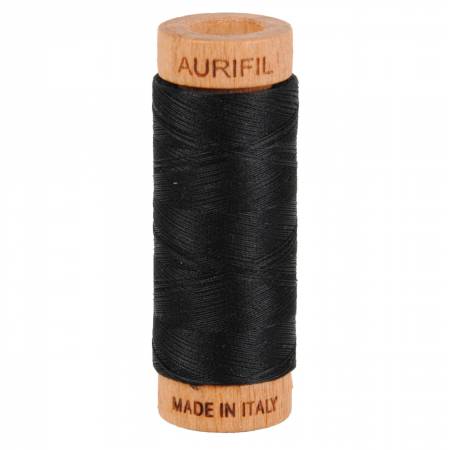 Cotton Mako 80wt Thread-Color 2692 (Black)