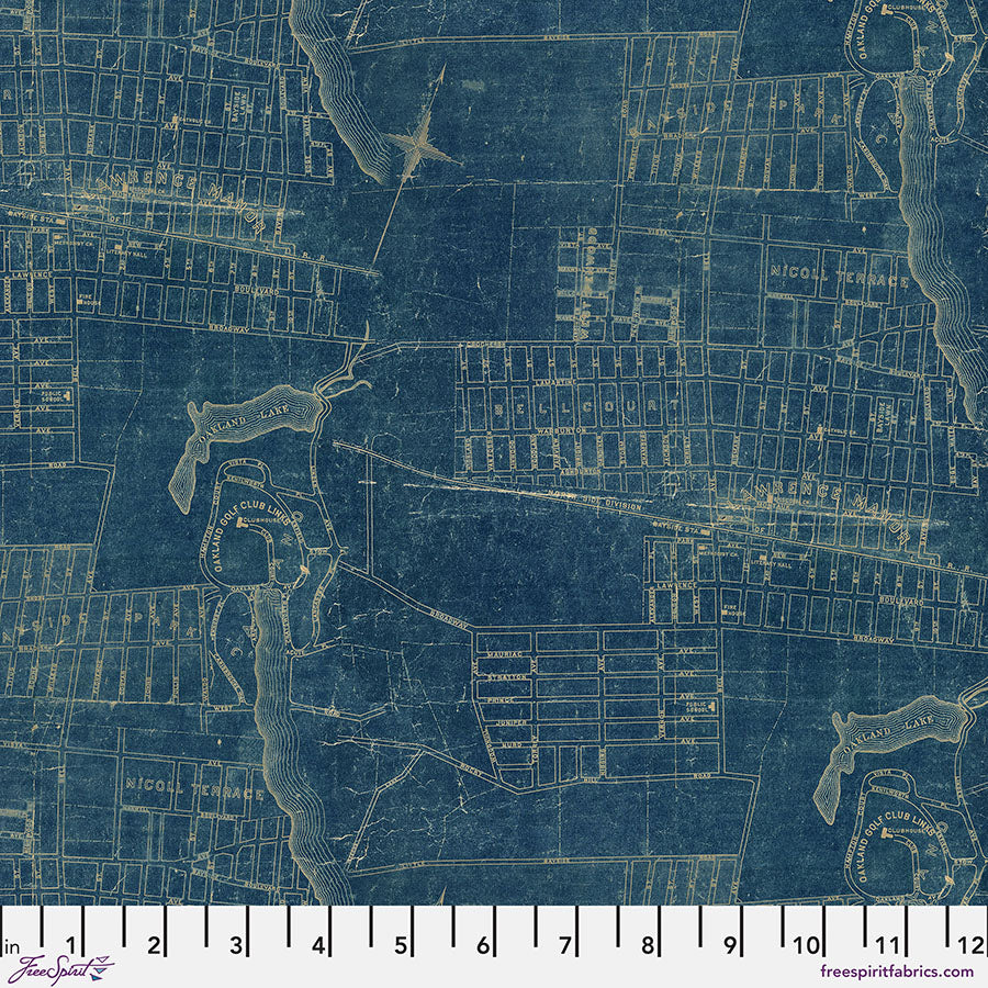 Blue - Map || Tim Holtz Palette Blue