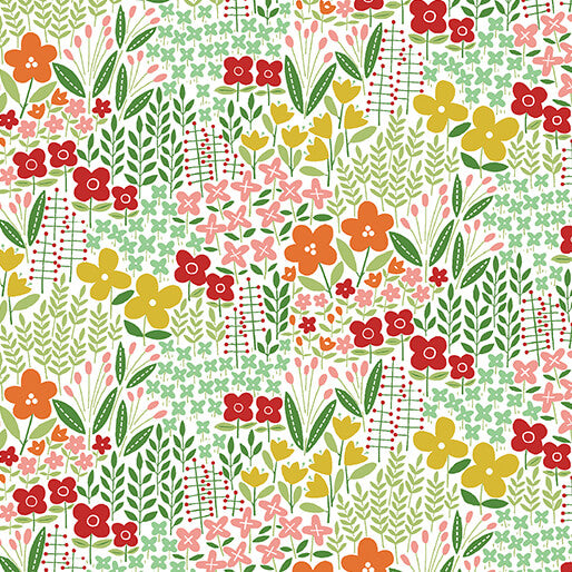 Benartex Blooming Color-Meadow (Green/Multi)