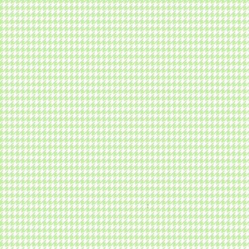 Mint/White Houndstooth Flannel