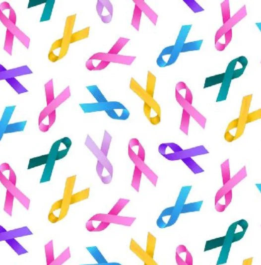 Cancer Awareness Ribbons (White/Multi)