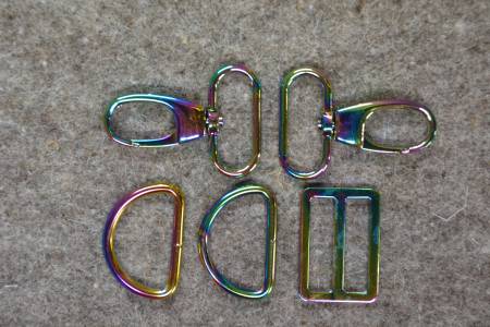 Rainbow 1- 1/4in Wide Bag Strap Hardware