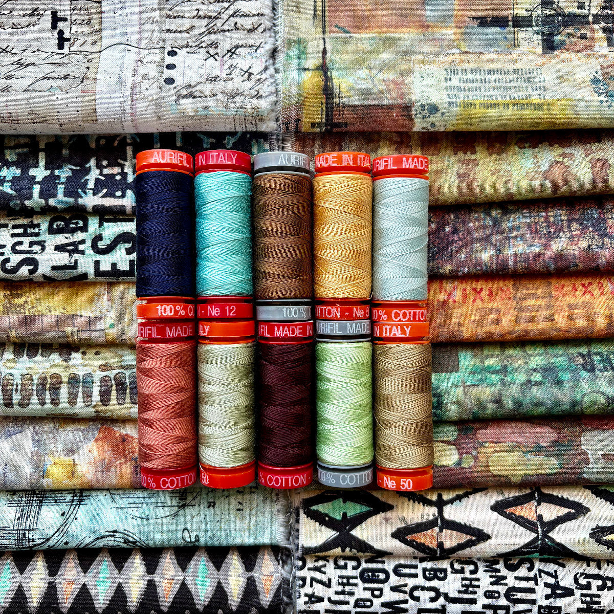 Aurifil Thread Collection: On Your Mark by Seth Apter