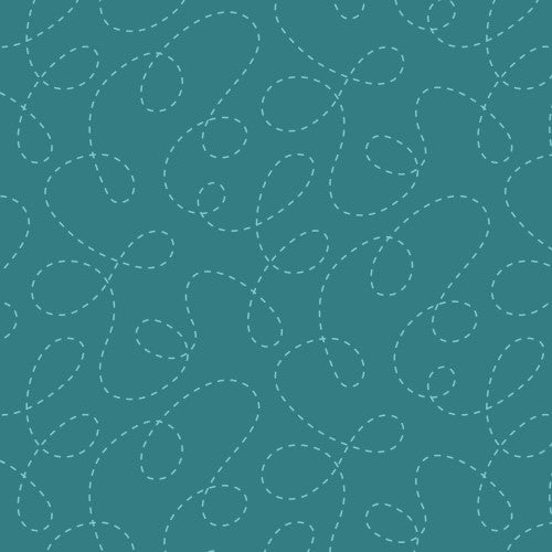 Curlicues-Dark Teal