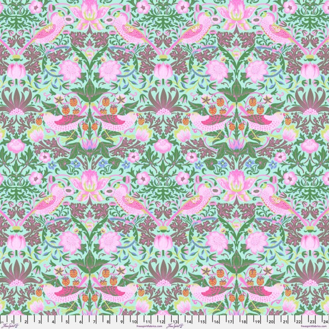 Strawberry Thief - Aqua || Kaffe x Morris & Co.
