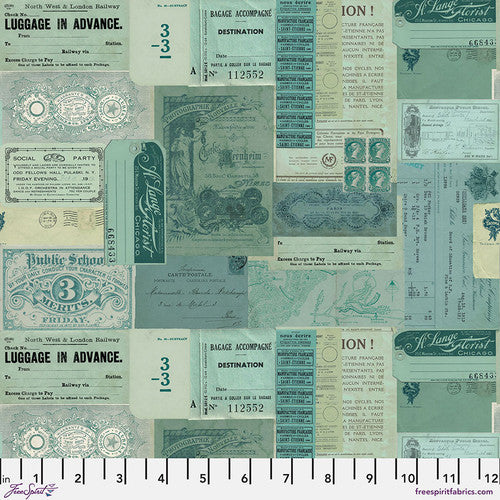 Teal - Ephemera || Tim Holtz Palette Teal