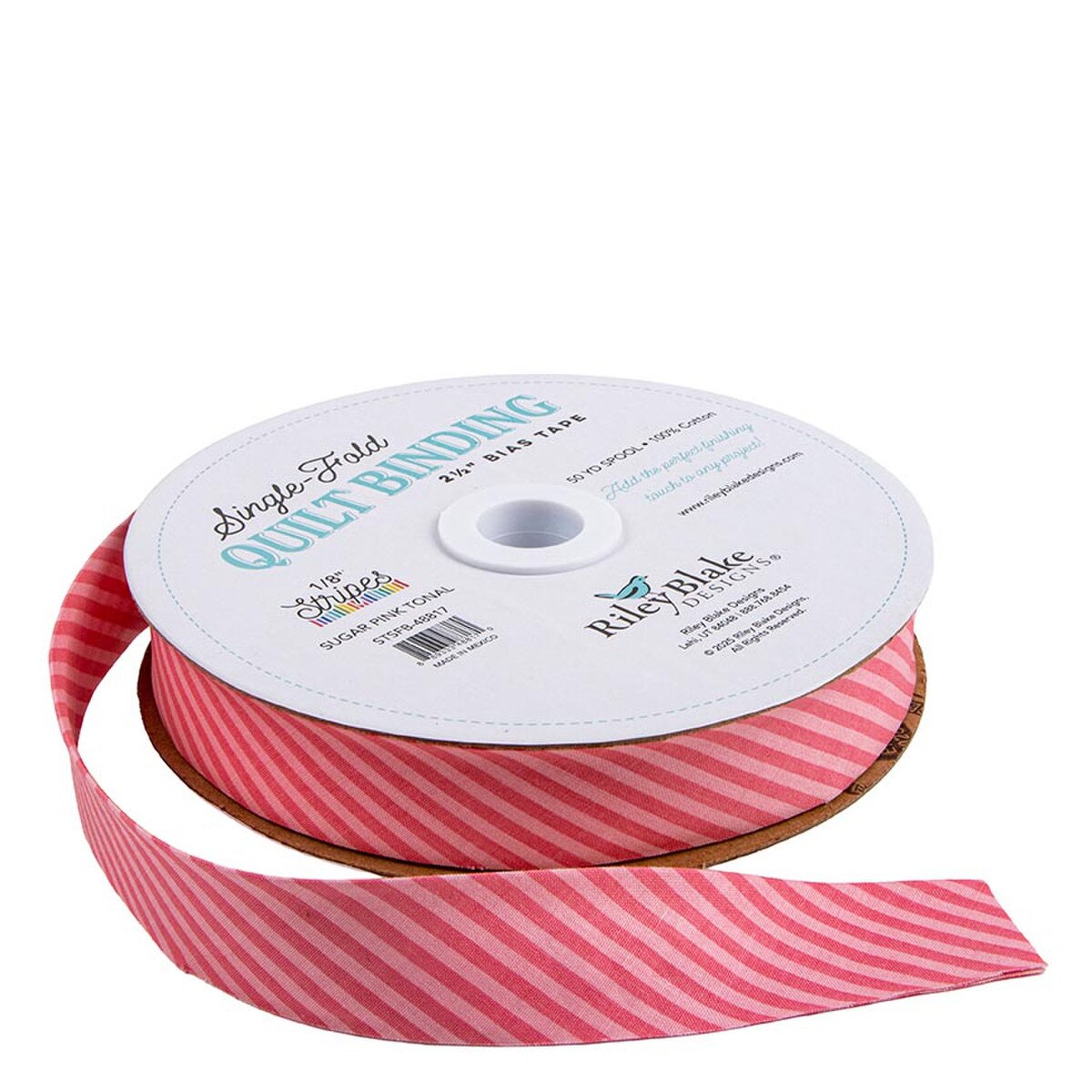 Single Fold Quilt Binding (Sugar Pink Tonal)