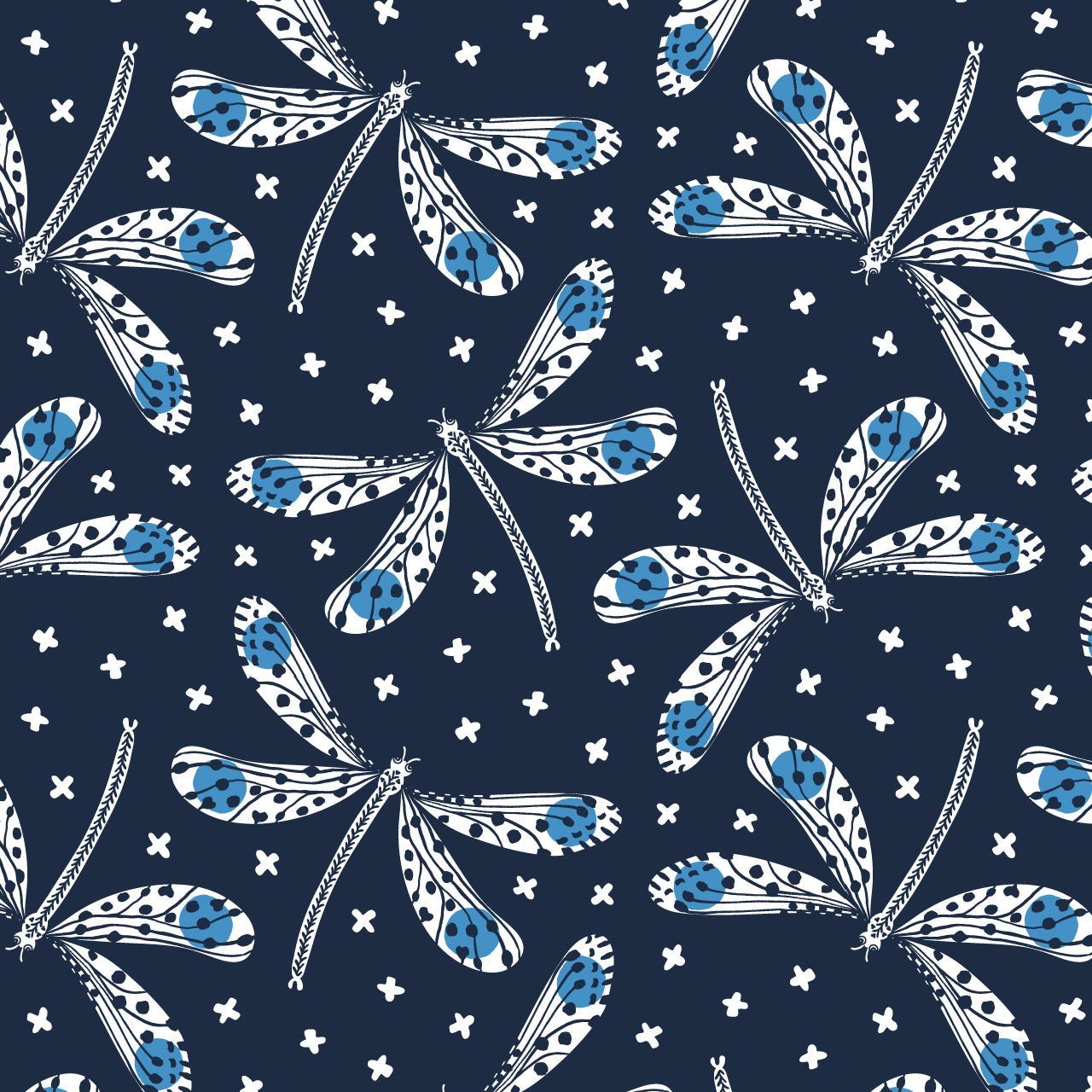 Sapphire Skies-Dragonflies