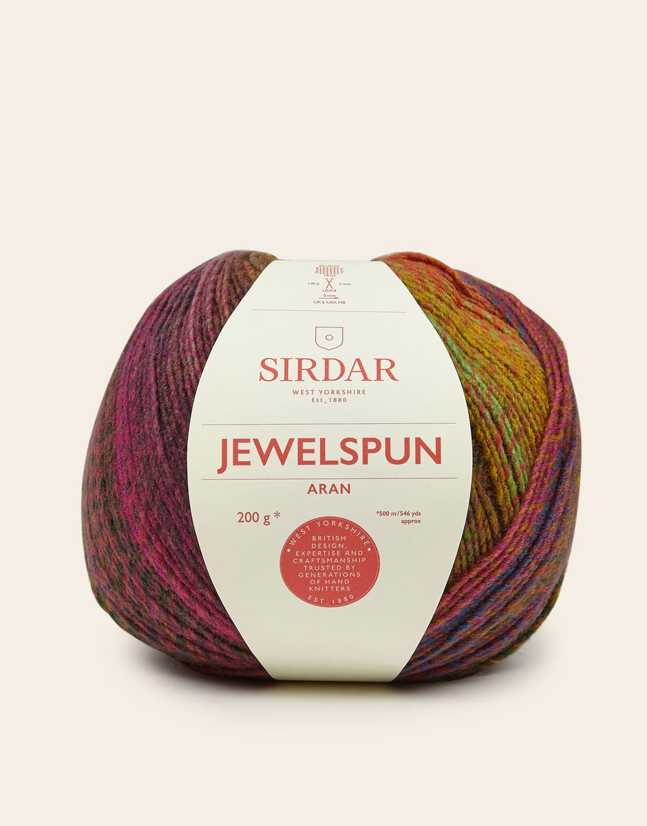 Jewelspun Aran Self Striping Yarn