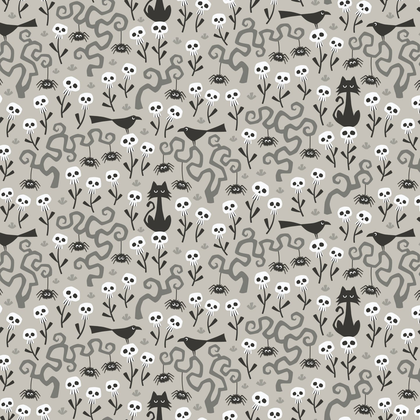 Gothic Whimsy-Skulls Garden