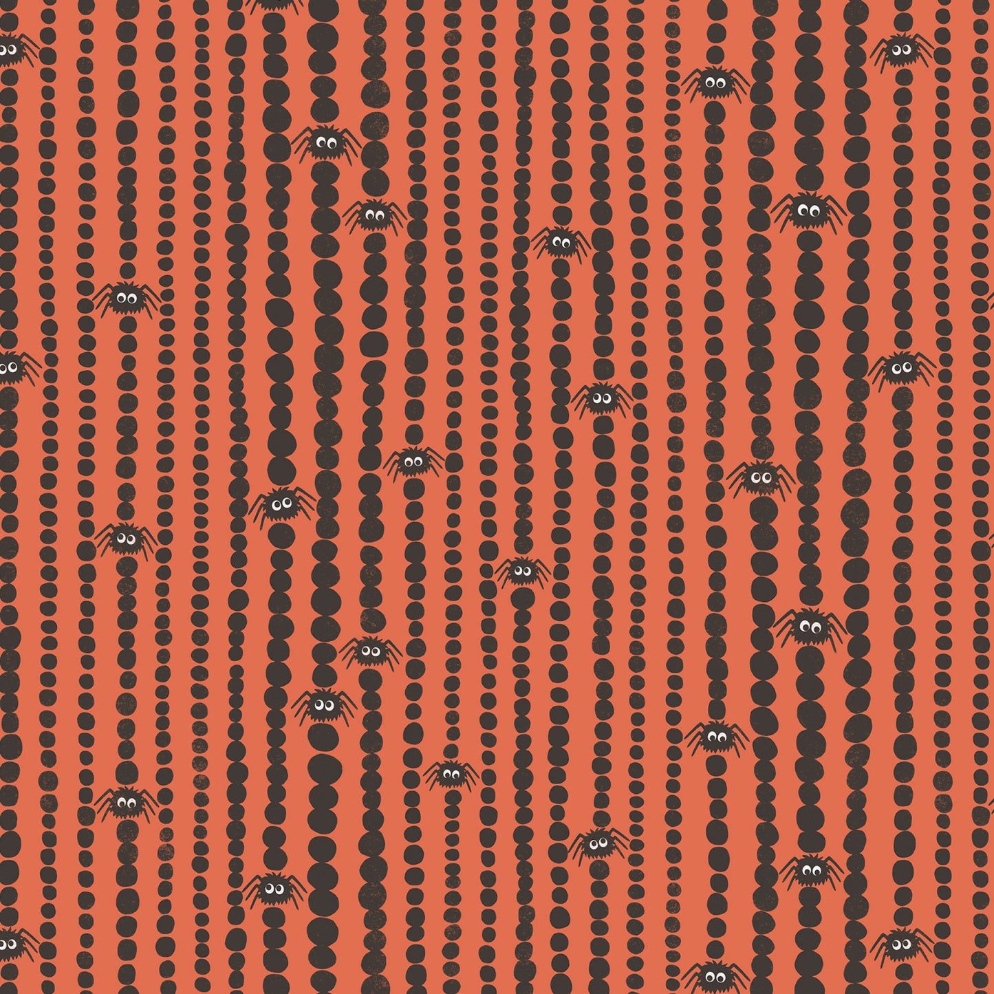 Gothic Whimsy-Spider Stripes (Orange)