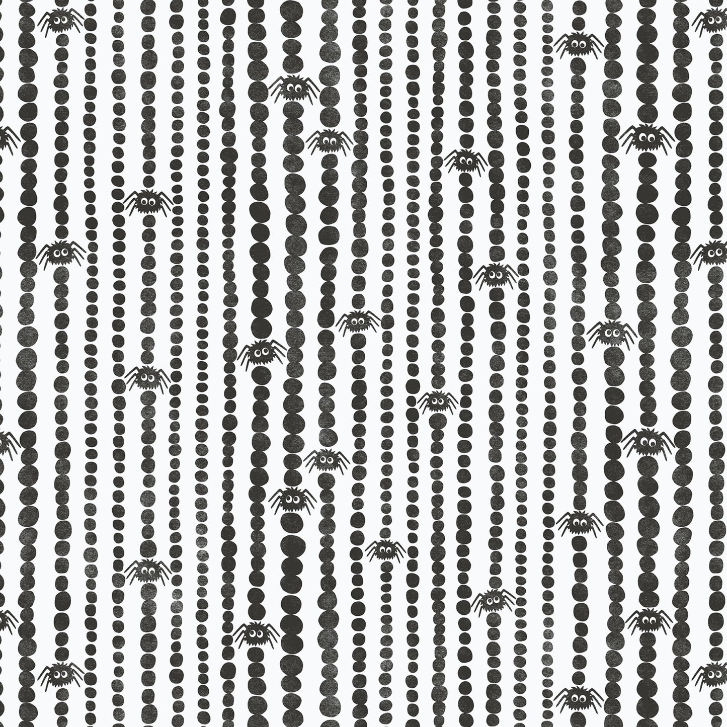 Gothic Whimsy-Spider Stripes (Black/White)