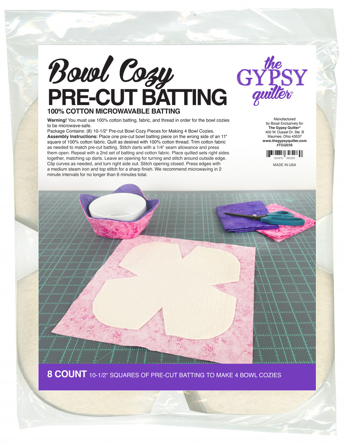 Bowl Cozy Pre-Cut Batting