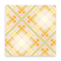 Up Parasol-Summer Plaid (Tangerine)